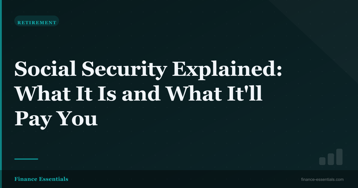 Social Security Explained: What It Is and What It'll Pay You
