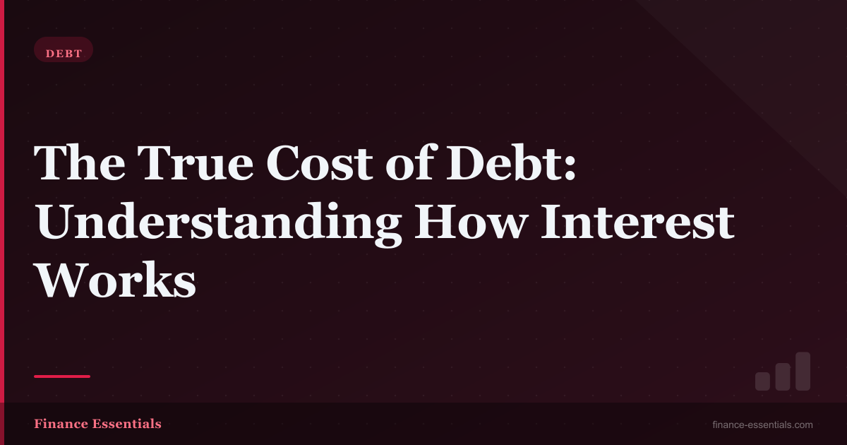 The True Cost of Debt: Understanding How Interest Works