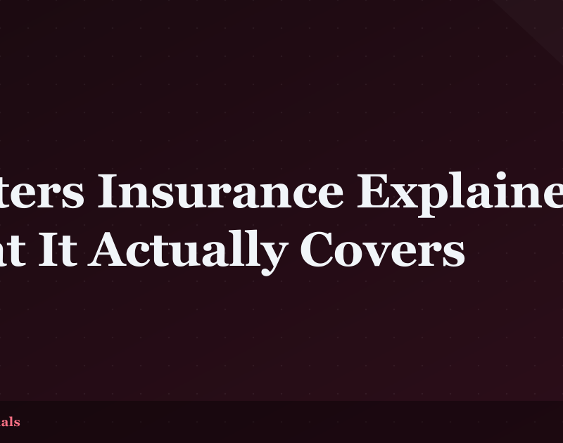 Renters Insurance Explained: What It Actually Covers