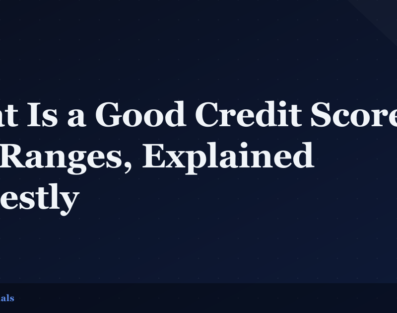 What Is a Good Credit Score? The Ranges, Explained Honestly